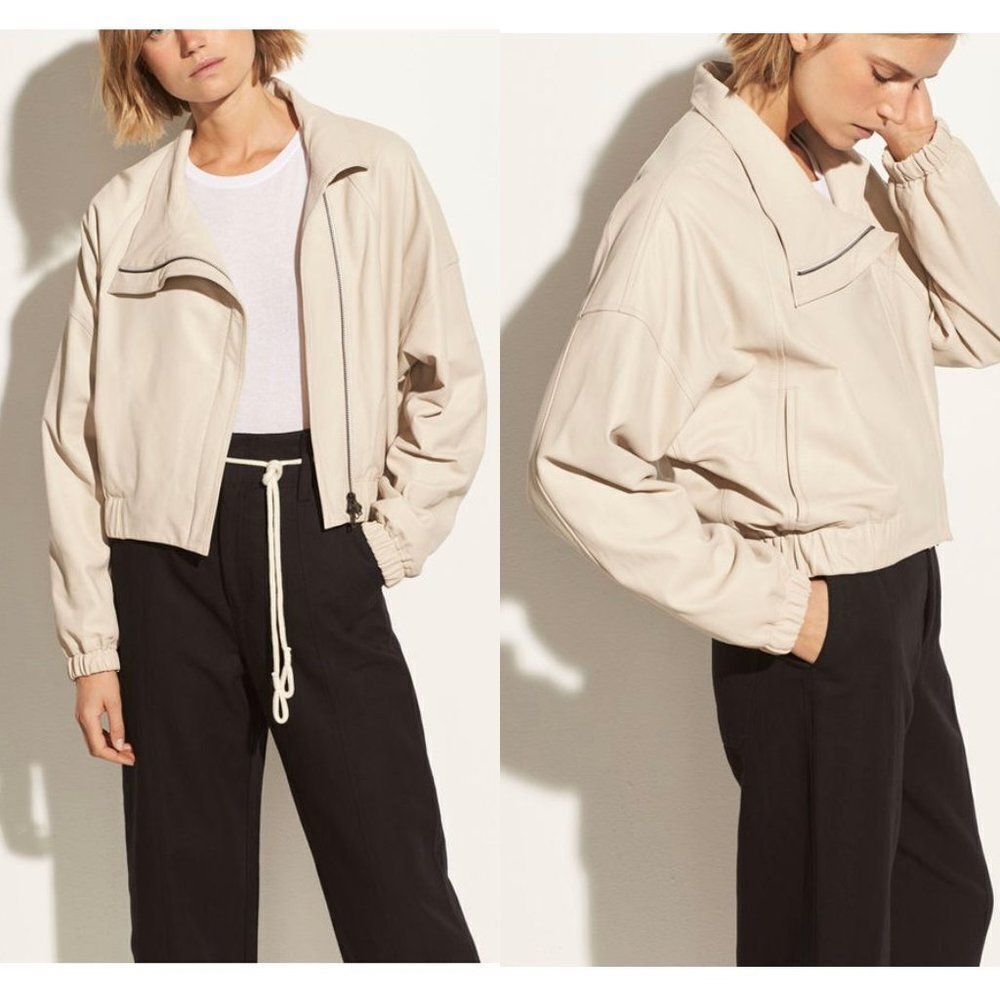 Vince Asymmetrical Leather Jacket